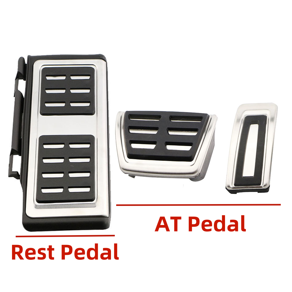 Stainless Steel Pedal Cover for Volkswagen VW Golf 7 8 GTi MK7 Polo A05 Passat B8 Skoda Kodiaq Rapid Octavia 5E 5F A7 2014-2023