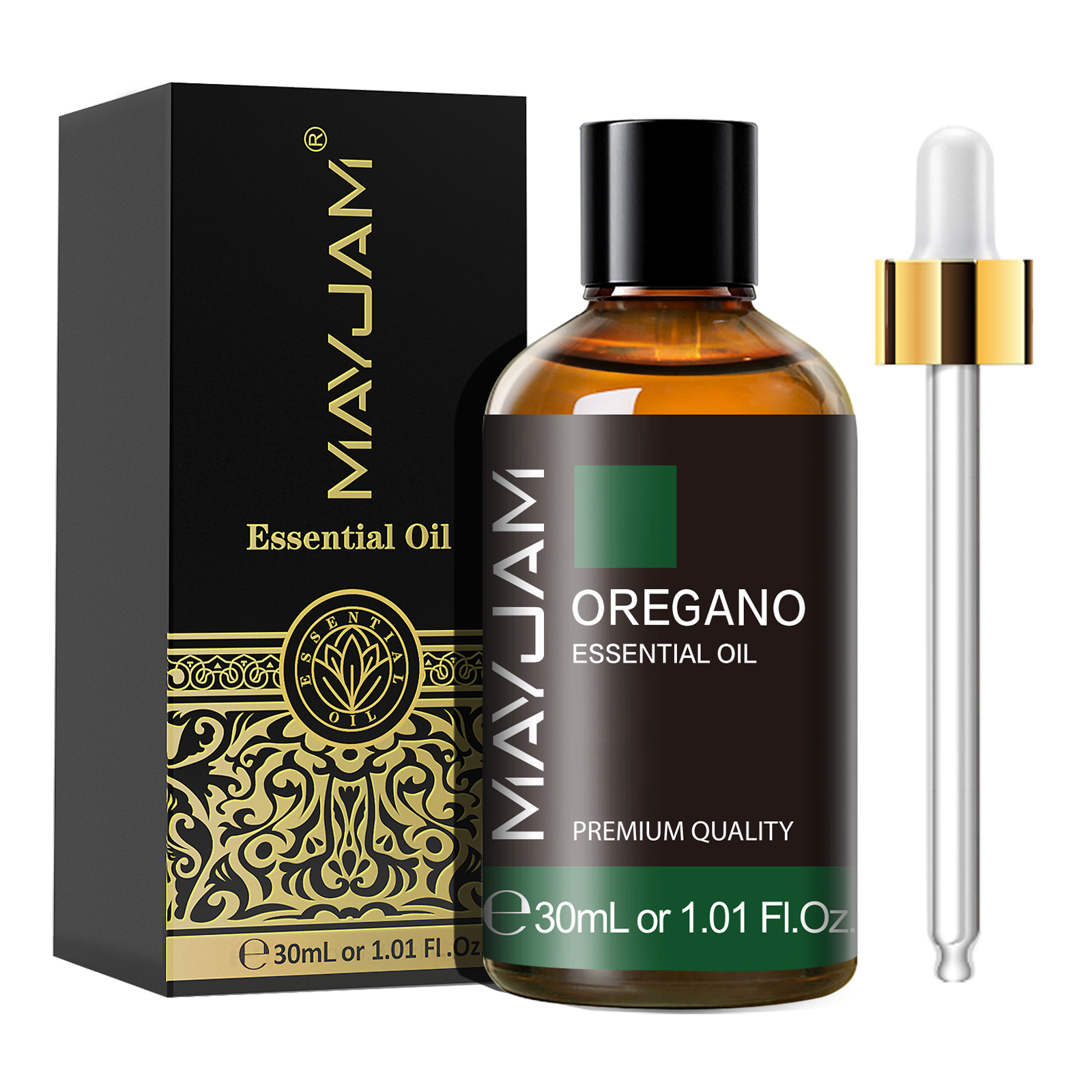 MAYJAM 30ML スポイト付き エッセンシャルオイル オレガノ レモン ユーカリ スペアミント ネロリ ヘリクリサム ターメリック アニス スター ティーツリー