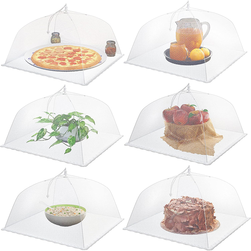 LMETJMA ตาข่ายอาหารขนาดใหญ่และสูงตาข่ายอาหารครอบคลุมเต็นท์ร่ม Reusable และพับอาหารสุทธิสําหรับกลางแจ้ง JT197
