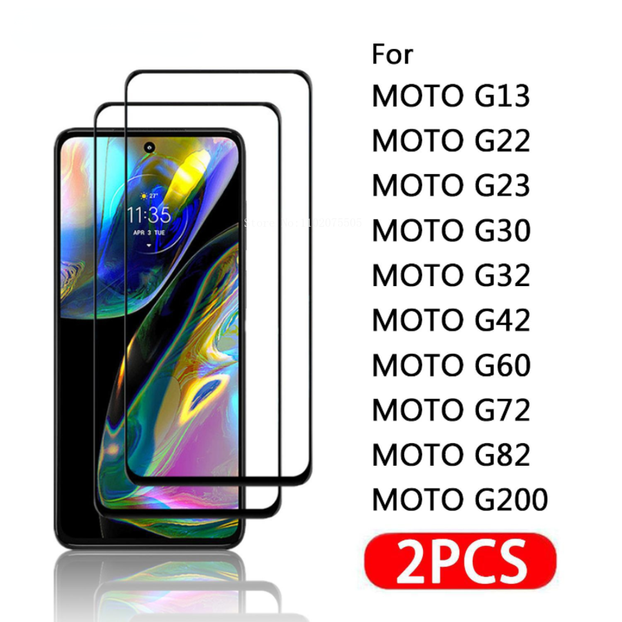 2PCS 9H Gehard Glas Voor MOTO G13 G22 G23 G30 G32 G42 G52 G60 G72 G73 G82 G100 G200 5G Glas Screen Protector Film