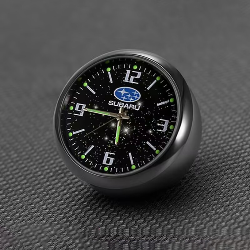Horloge à Quartz de voiture Mini horloge électronique montre tableau de bord horloge pour Subaru STI Forester Impreza Legacy Outback XV BRZ WRX Tribeca