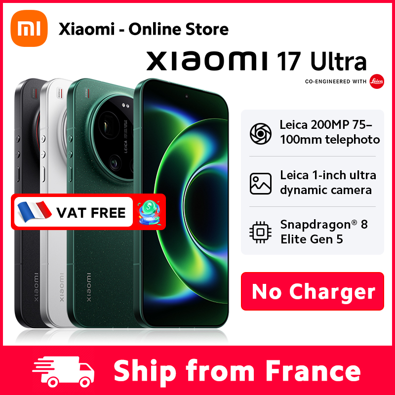 Nuovo Xiaomi 17 Ultra Smartphone Versione Globale 16GB RAM Fotocamera Leica 50MP OLED 6.9" 6000mAh 90W Snapdragon ยฎ CPU 8 Elite Gen 5