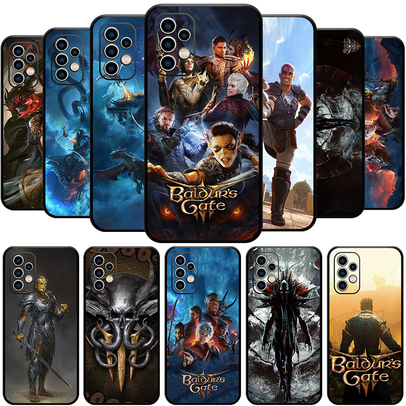 Caso do telefone do jogo do BG III-Laz'el para a galáxia de Samsung, Baldur, Gate3, Astarion, Shadowheart, A54, 53, 52, 51, F52, A71, nota 20, ultra S23, M30, M21