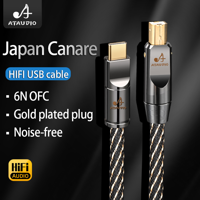Кабель Canare HiFi USB OTG 6N OFC Type C — USB-кабель типа B Аудиокабель типа A — B для декодера DAC Звуковая карта