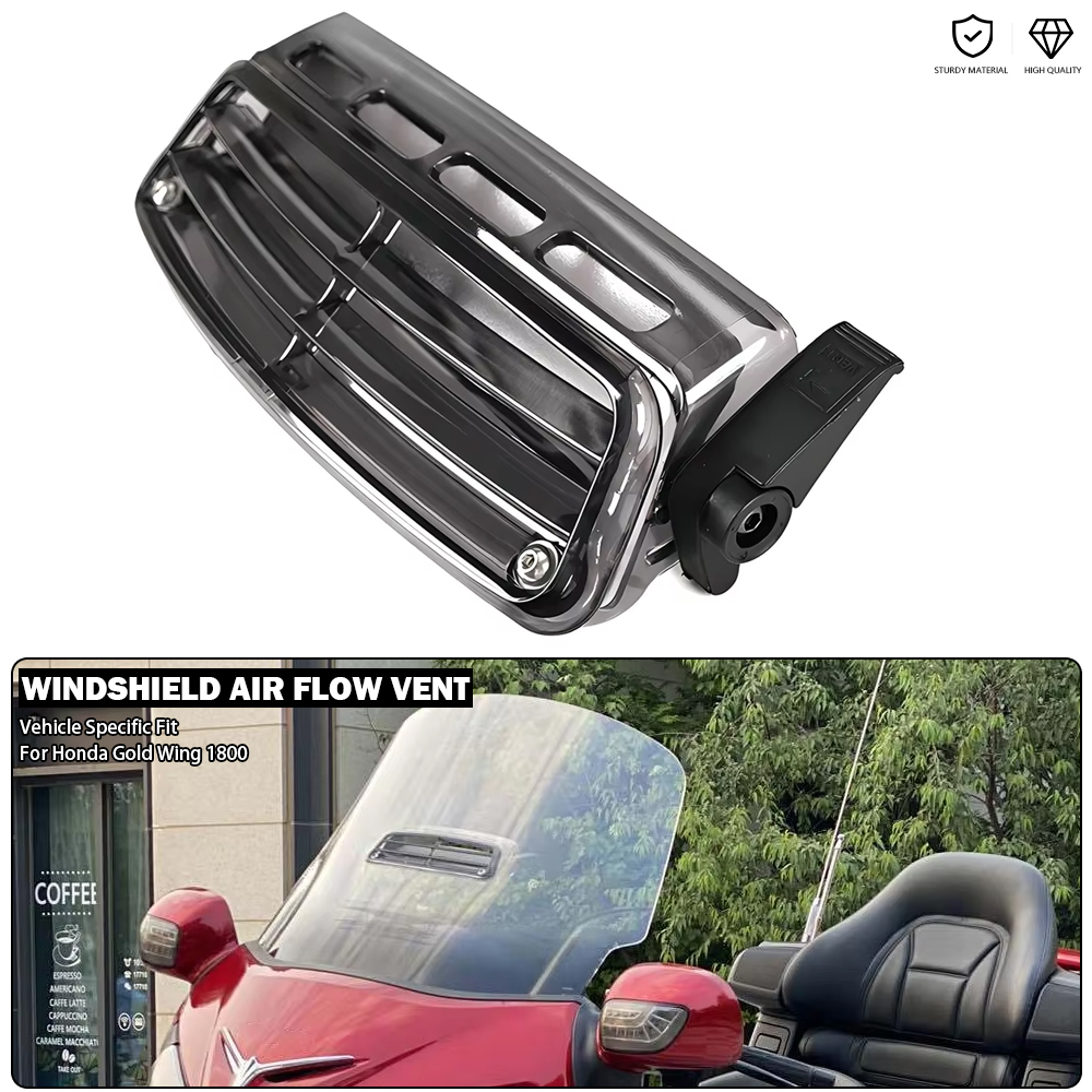 Motorrad Windschutzscheibe Air Flow Vent Einstellbare Windschutzscheibe Fenster Fit Für Honda Goldwing GL1800 Gold Wing GL1800 F6B 2001-2017