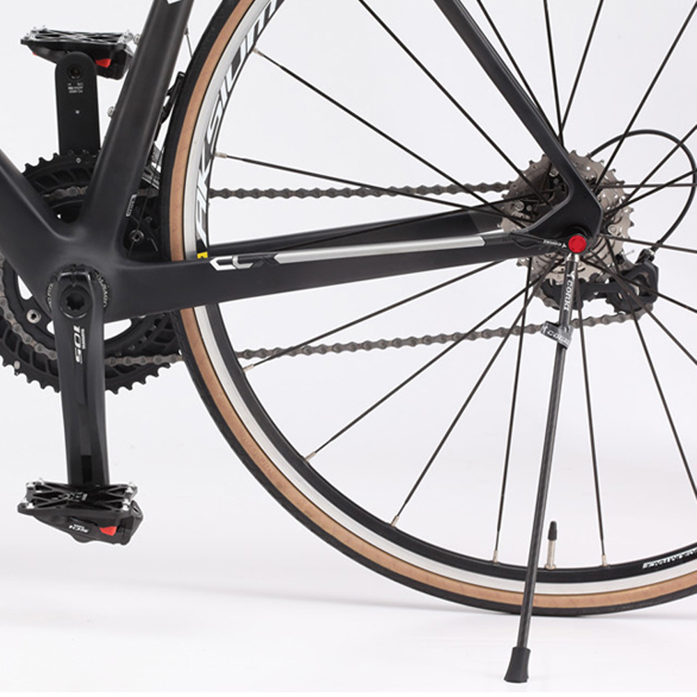 Cavalletto per bicicletta da strada ultraleggero in fibra di carbonio MTB Cavalletto per parcheggio Supporto per mountain bike Cavalletto laterale per cavalletto in acciaio inossidabile