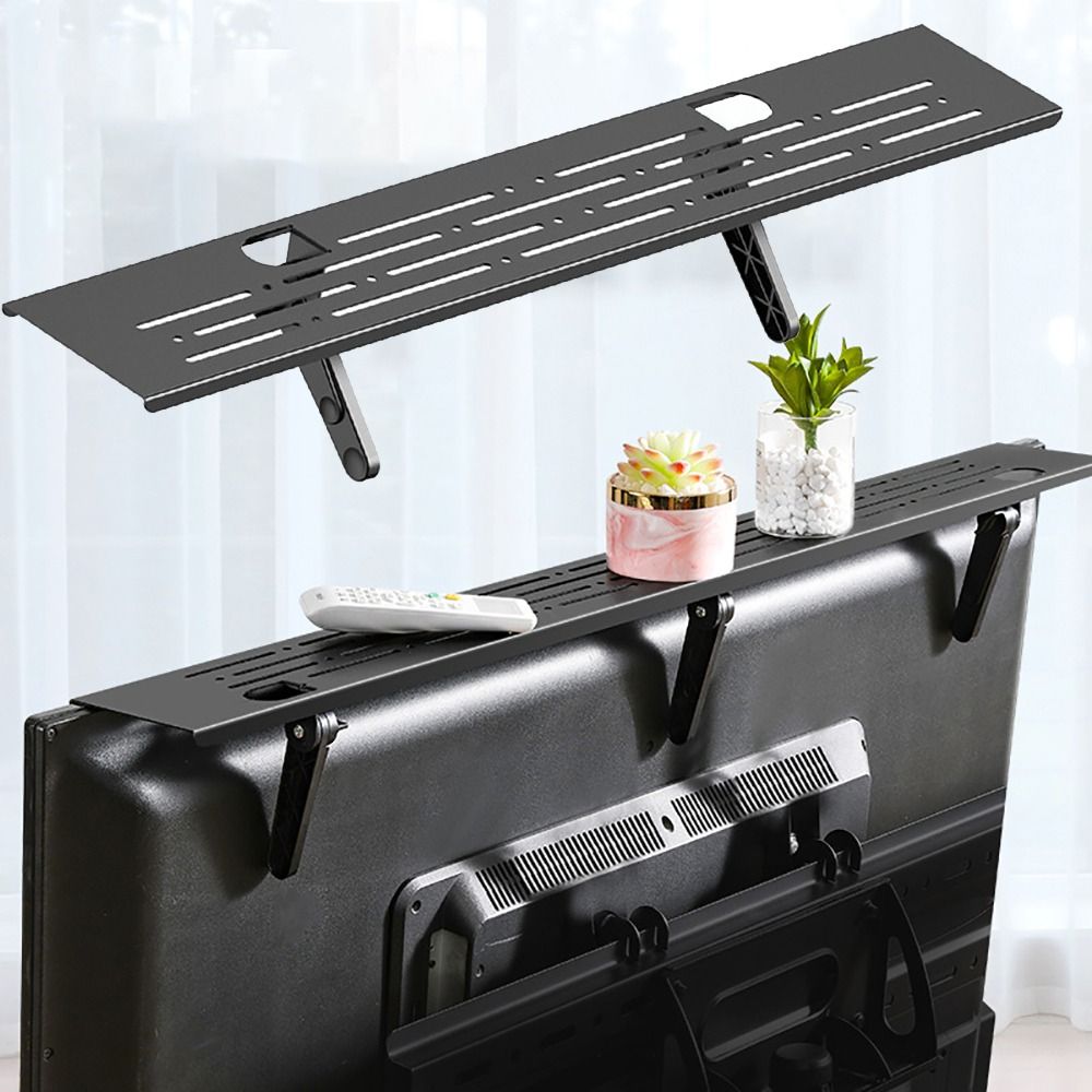 Estante superior Universal para TV, estante de almacenamiento superior para pantalla, organizador de Monitor, soporte para enrutador de ordenador para el hogar y la Oficina, soporte de exhibición para ahorrar espacio