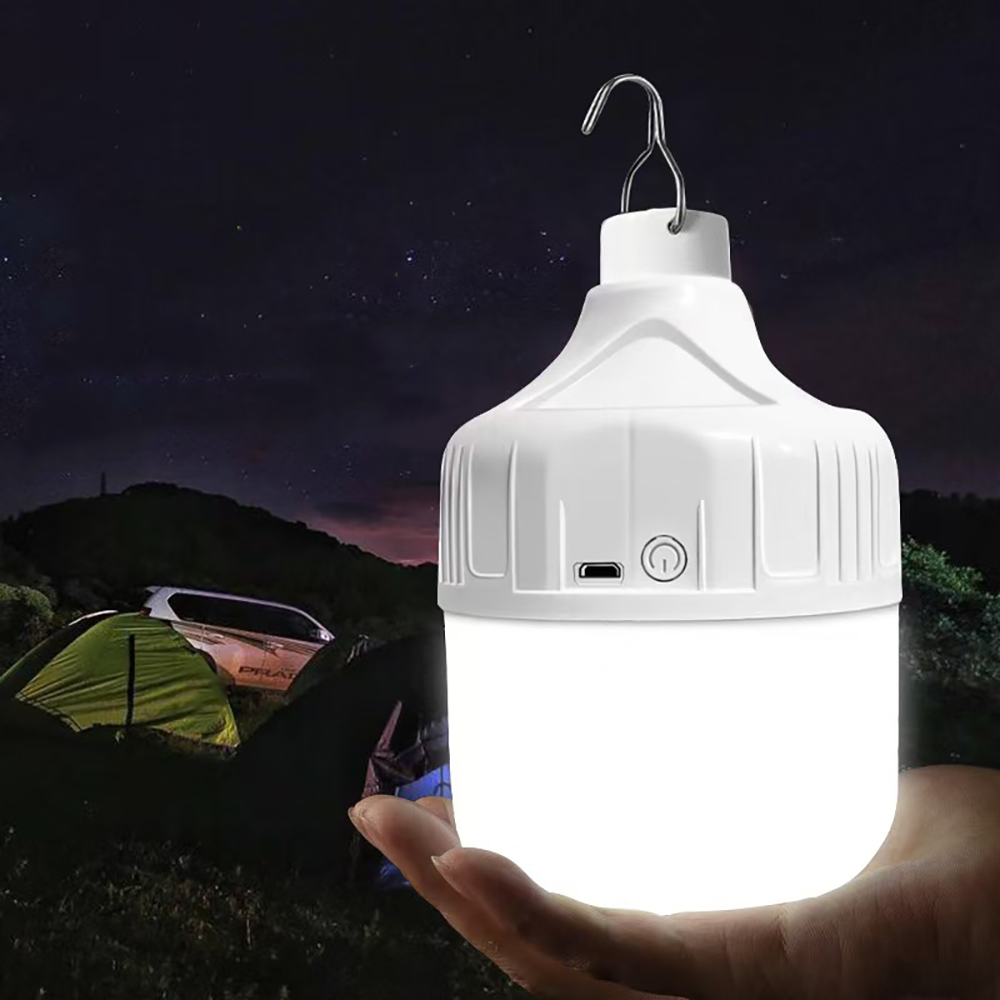 แบบพกพา USB ชาร์จไฟ LED Camping Light ฉุกเฉินกลางแจ้งแขวนเต็นท์โคมไฟเดินป่าปิกนิก Night Lighting