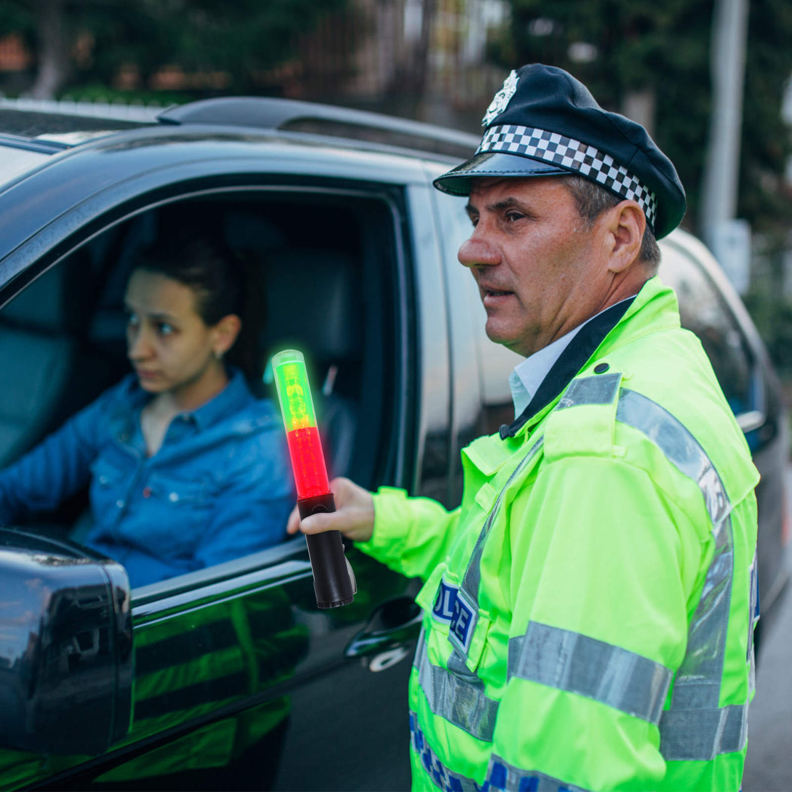 Traffic Glow Stick LED Warning Light Unique Design High Brightness Concert Cheering Stick with Hook Light Sticks