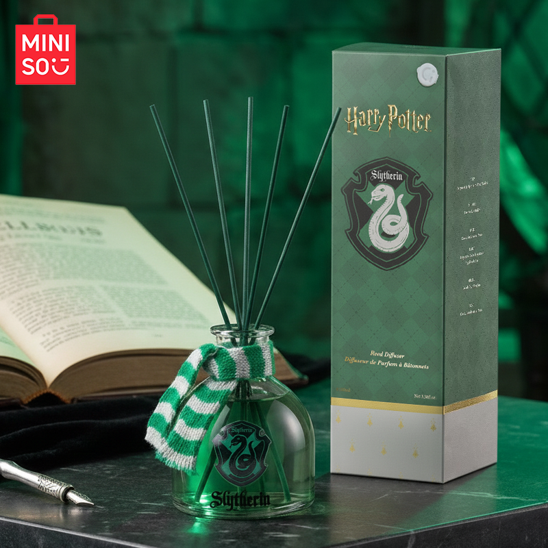 MINISO Harry Potter Series Magic Academy Flameless Aromatherapy with Reed Diffuser Stick Home Date Air Freshener