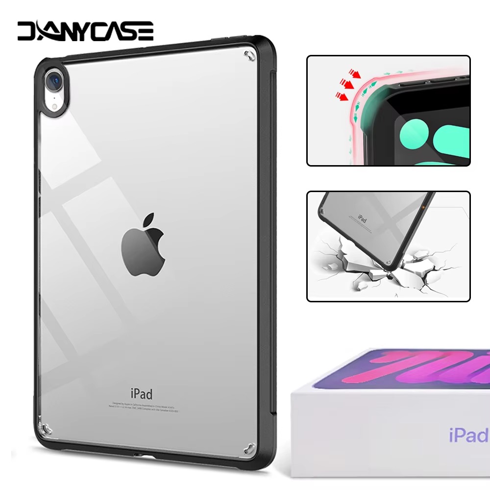 Etui na iPada mini 6 7 10.2 9/8/7 generacji 9.7 5/6 Air 4/5 10.9 10.5 Pro 11 2022 10th 10.9 Silicon Transparent Cover Funda