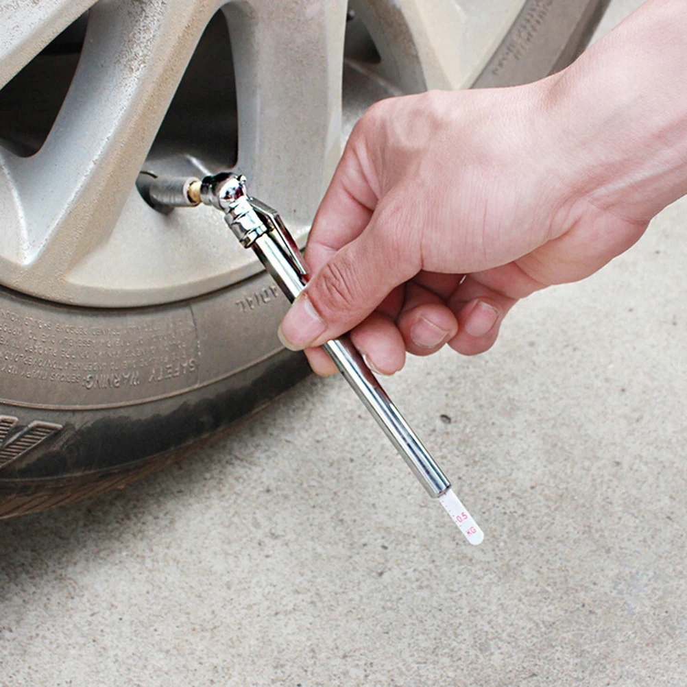Mini medidor de presión de neumáticos Digital, pluma medidora de presión de neumáticos de acero inoxidable de 5-50PSI para todos los herramientas de presión de neumáticos de automóviles y motocicletas