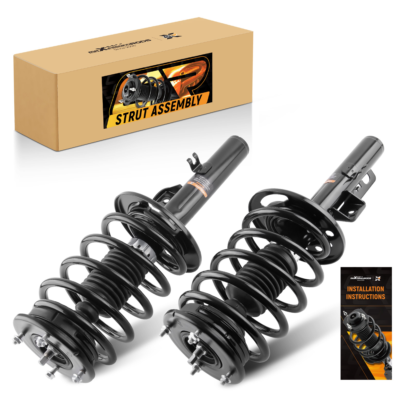 Conjunto de mola helicoidal de suportes dianteiros de suspensão para Ford Taurus 2008-2009 Sable FWD