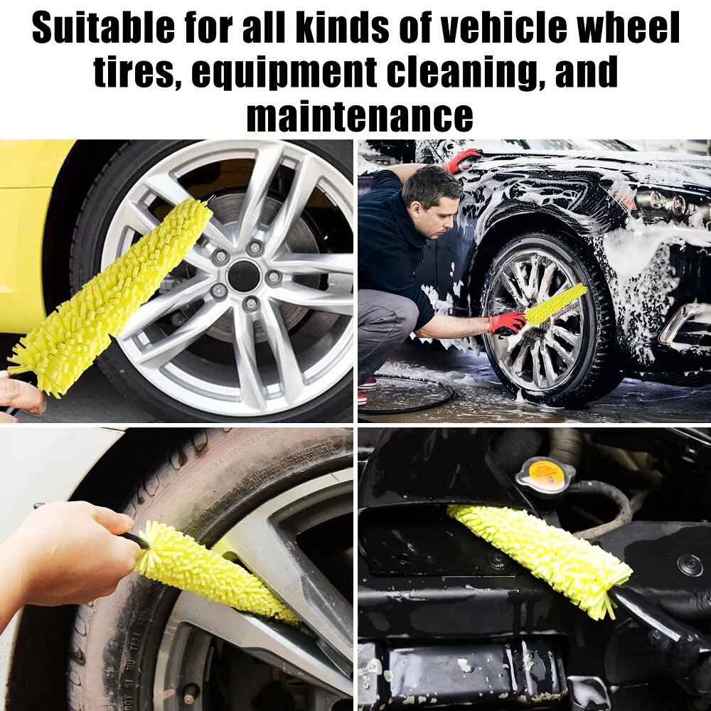 1 stukje voor het moeiteloos reinigen van uw autowielen met dit gereedschap voor het reinigen van velgen