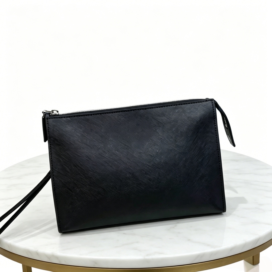 Bolsa masculina de marca de luxo, bolsa de negócios, estilo clássico, couro genuíno, adequada para ocasiões de negócios, presente de alta qualidade 1D2056