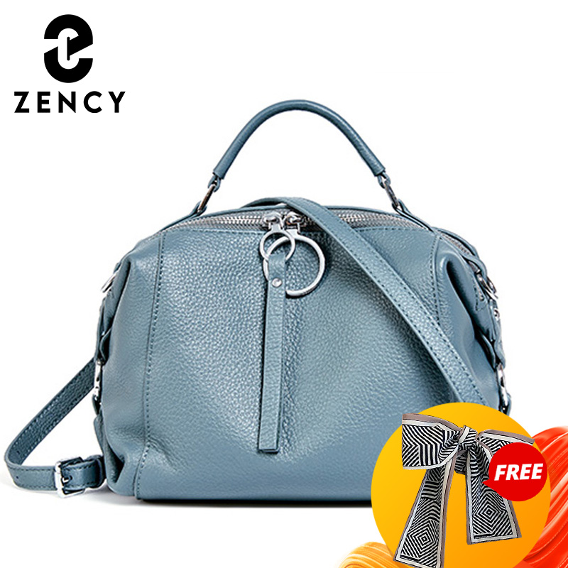 Zency Designer-Handtasche für Damen aus echtem Rindsleder, Crossbody-Schultertasche mit Henkel, Satchel 2026, Pillow Bags Shopper