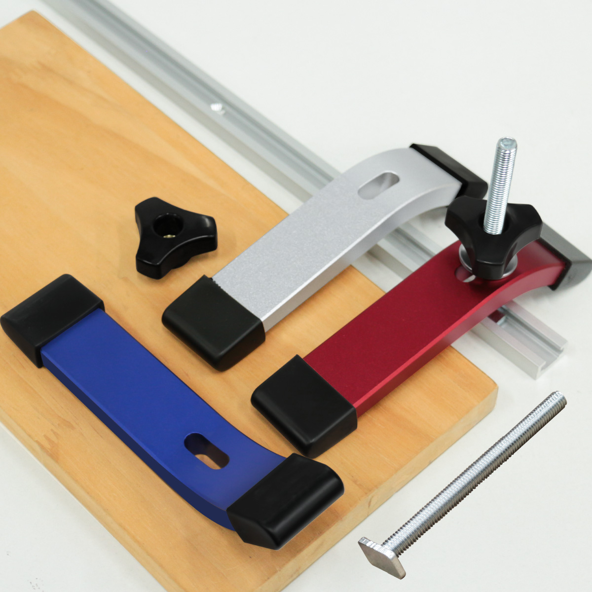 1PC T-Track Halten Unten Clamp Multi-werkzeuge Tasche Holzbearbeitung Rutsche Schiene Tisch Säge Clamp T Track klemmen Aluminium Legierung Router Clamp