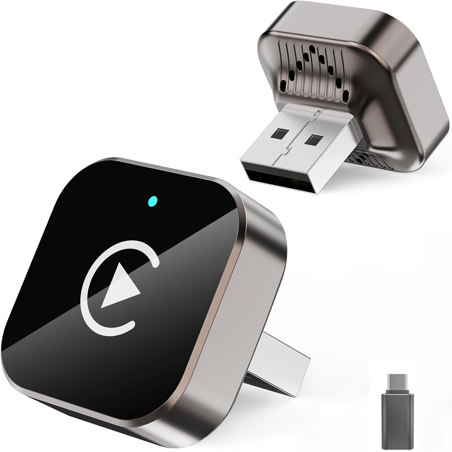 (2026 Upgraded) Wireless CarPlay Adapter for Apple iPhone＆Android, Small Size,Plug and Play,Fast and Stable Connection Wireless
