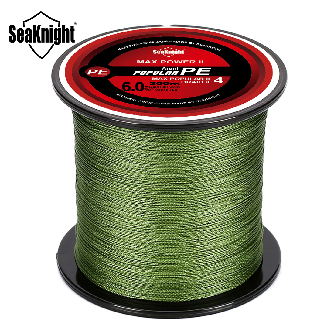 Seaknight marca 4 fios linha de pesca trançada 8-100lb multifilamento pe fio 300m 500m 1000m pesca de água salgada de água doce