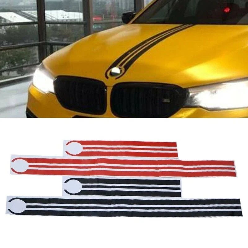 Car Sticker for BMW M3 M5 M6 E46 E90 E60 E70 F30 F10 F15 F16 Vinyl Car Hood Sticker Automobile Body Strip Decal Decoration