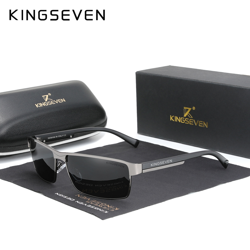 Kingseven novos óculos de sol fotocromáticos homens camaleão polarizado piloto óculos de sol condução quadrado óculos de sol masculino