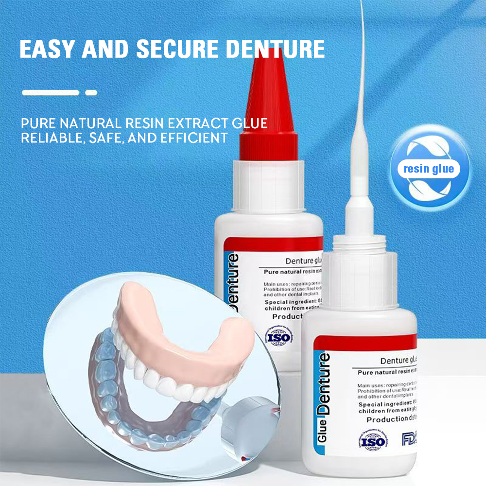 20ml Denture & Retainer Repair Glue, Quick Dry Dental Adhesive for Invisible Braces & Hawley Retainers, Temporary Fix Accessory