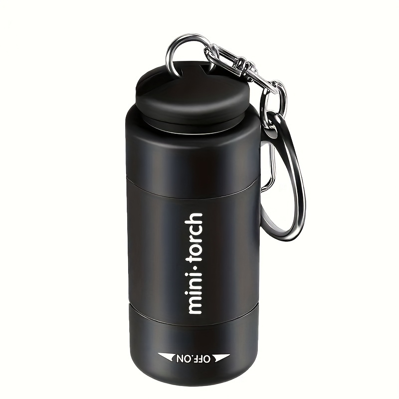 Linterna LED Micro de bolsillo, llavero portátil recargable por USB, linterna impermeable para el hogar, senderismo al aire libre, Camping