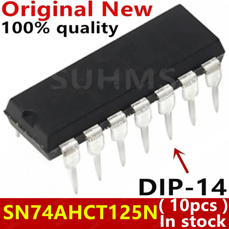 (10 sztuk) 100% nowy chipset SN74AHCT125N 74AHCT125N DIP-14