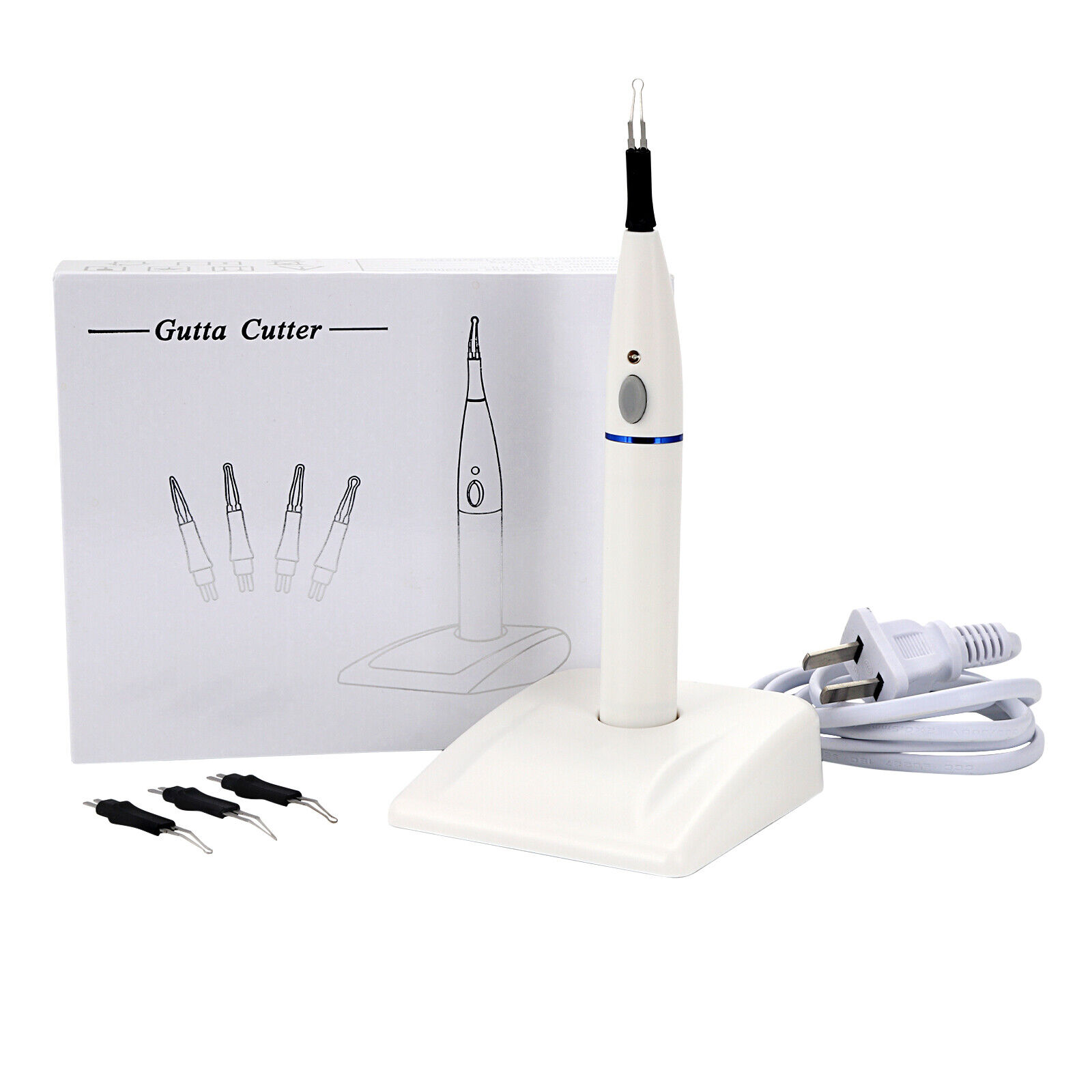 Dental Gutta Percha Tand Gum Cutter met 4 Tips Endo Obturatie Systeem Tandheelkundige Opgeloste Breaker Gutta Percha Cutter