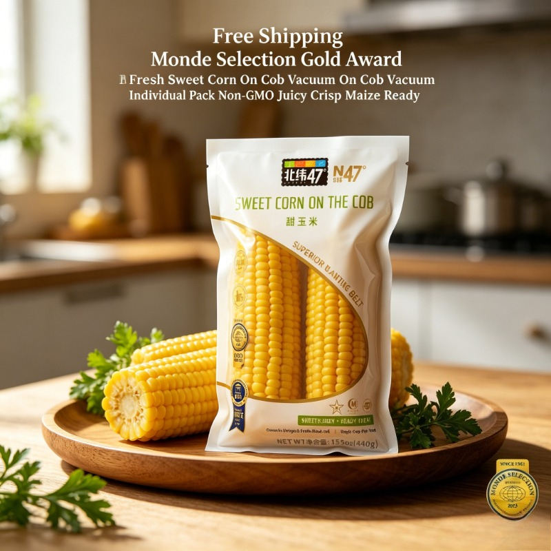 Niet-GMO Gold Award Gele Zoete Maïs Kolfjes Vacuümverpakt Sappig Knapperig Kinderontbijt BBQ Gratis Verzending