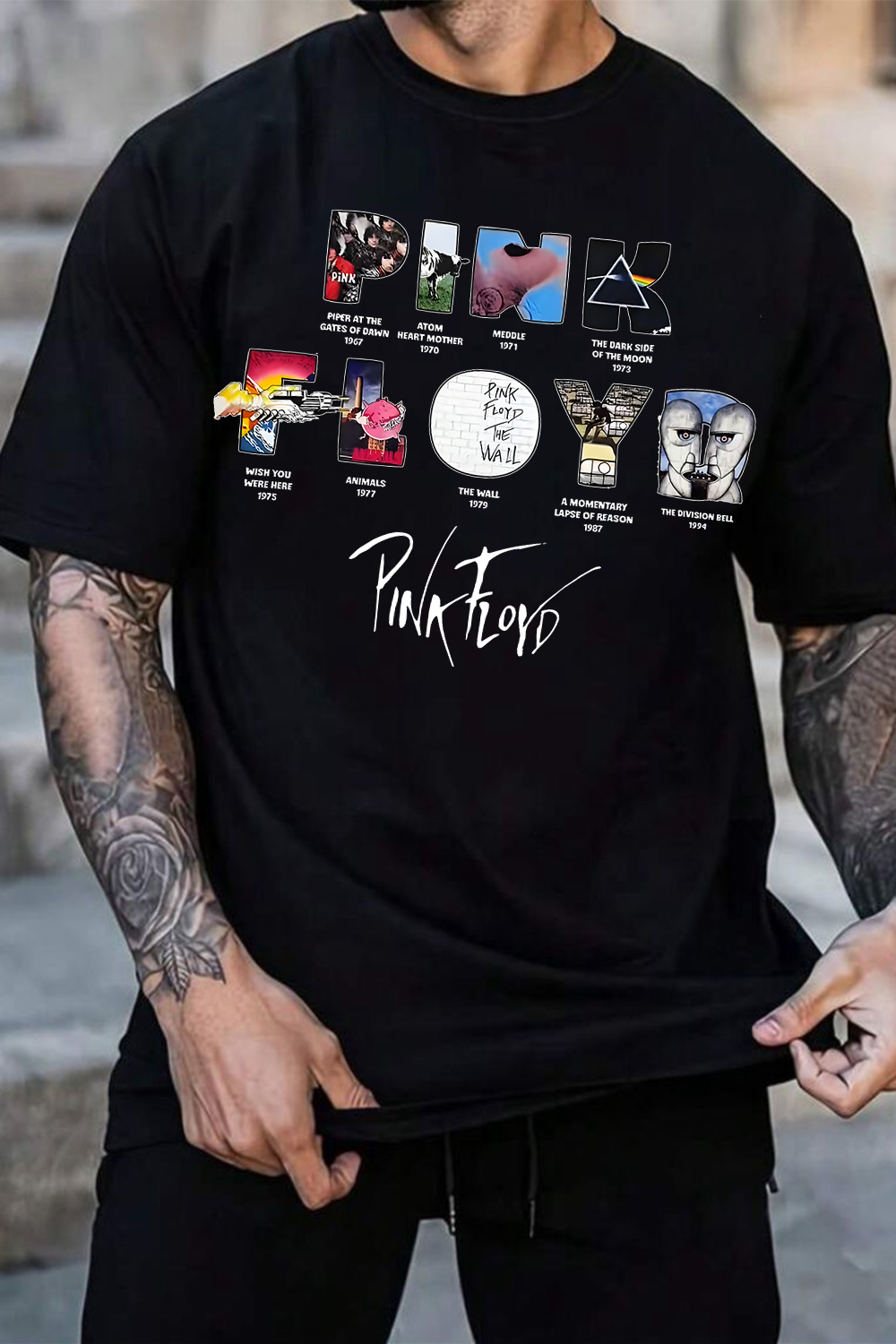 Pink Floyd Heavy Metal Band T-shirt Y2k Korte mouwen streetwear, 2026 Pink Floyd Heren Katoenen T-shirt Vrouwelijke Mannelijke Kleding