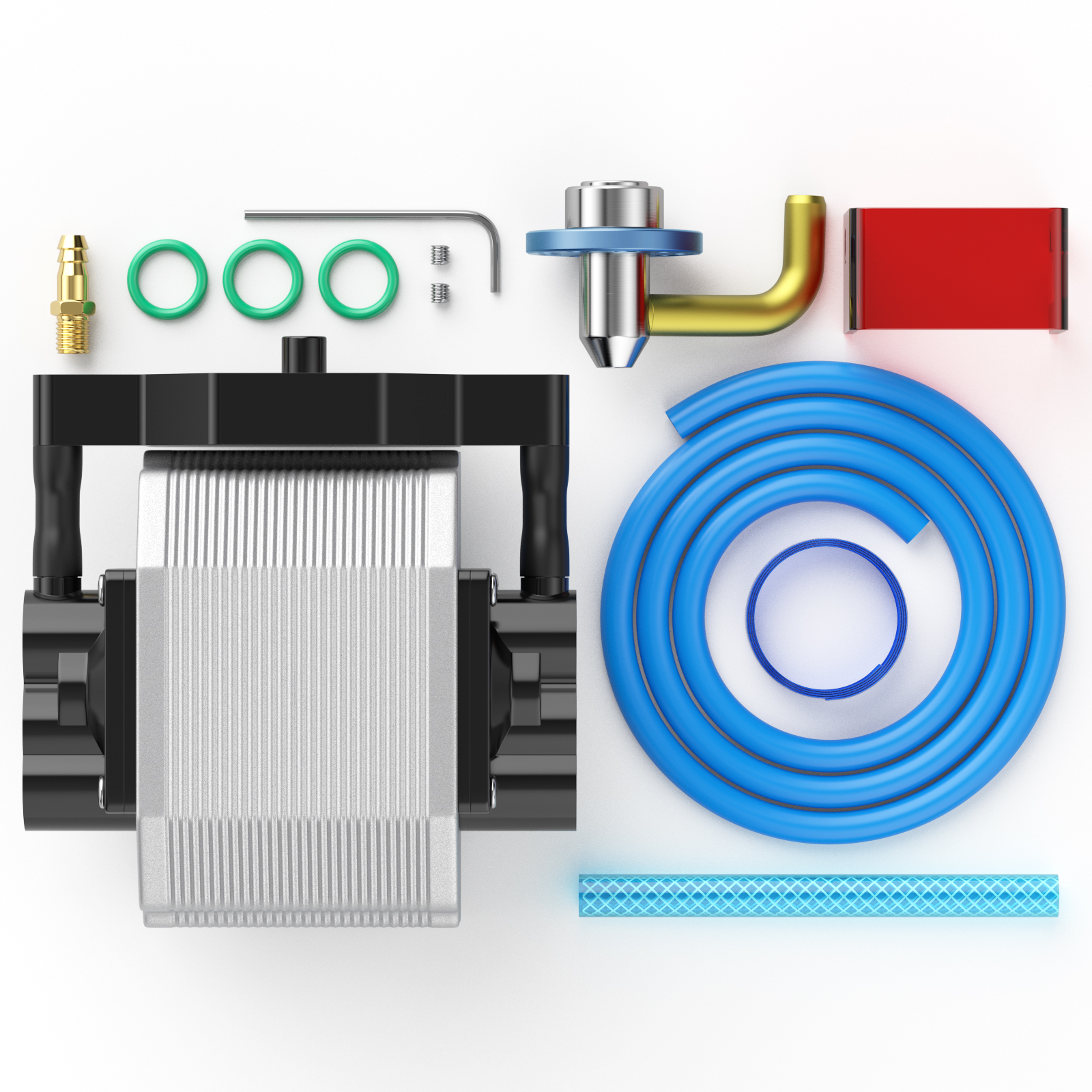 Kit de bico de assistência de ar SCULPFUN S9, estrutura totalmente metálica de assistência de ar de alta velocidade, serve para lasers S9, fácil de instalar, gravação a laser
