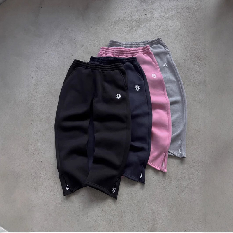 Pantalones Deportivos de Cintura Alta con Cordón y Cremallera, Color Sólido, Estilo Casual, Hip-Hop, Rap, Y2K