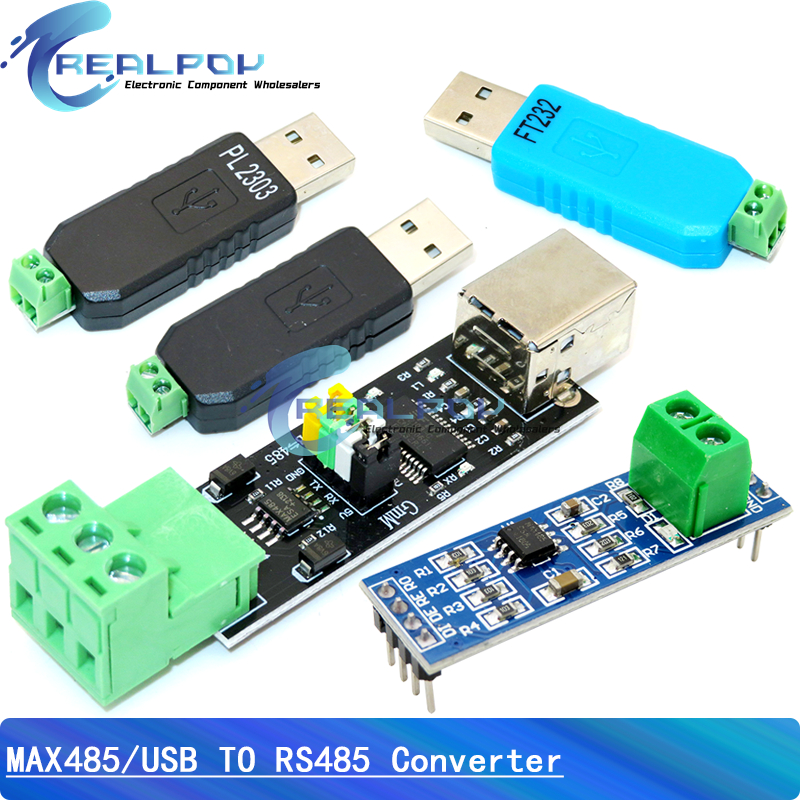 Адаптер последовательного преобразователя USB 2.0 в TTL RS485 Модуль FTDI FT232RL Двухфункциональная защита TTL Turn RS-458 MAX485 RS485