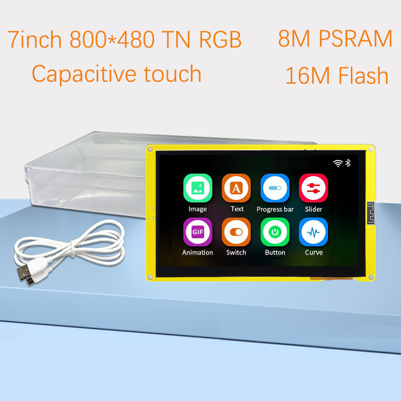 ESP32-S3 HMI 8M PSRAM 16M Flash Arduino LVGL WIFI&Bluetooth 7" 800*480 Inteligentny ekran wyświetlacza 7,0-calowy moduł RGB LCD TFT
