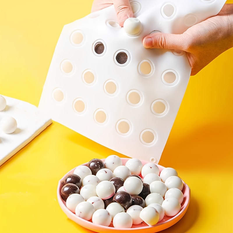 Mini moldes de silicone em forma de bola redonda, ferramentas de decoração de bolo, molde de chocolate, molde de cubo de gelo, fazendo molde de sobremesa de mousse de gelatina