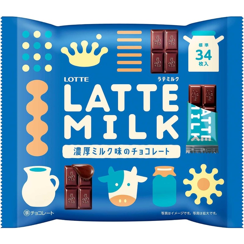 ロッテ ラテミルク 135g、国内送料無料