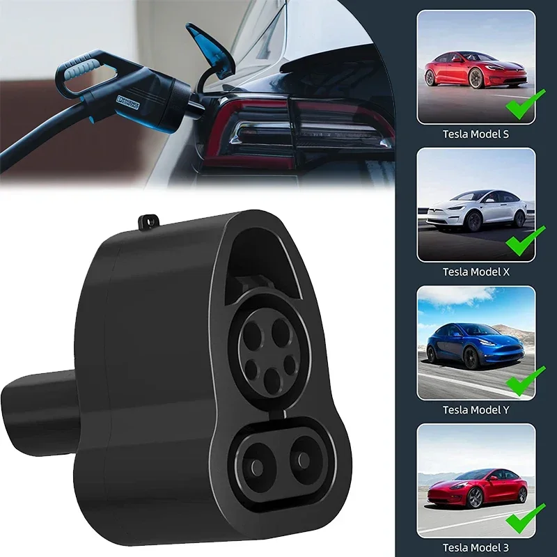 Para tesla modelo 3/x/y/s ev carregador dc adaptador ccs1 para tesla 250kw conversor de veículo elétrico estação de carregamento conversor combo