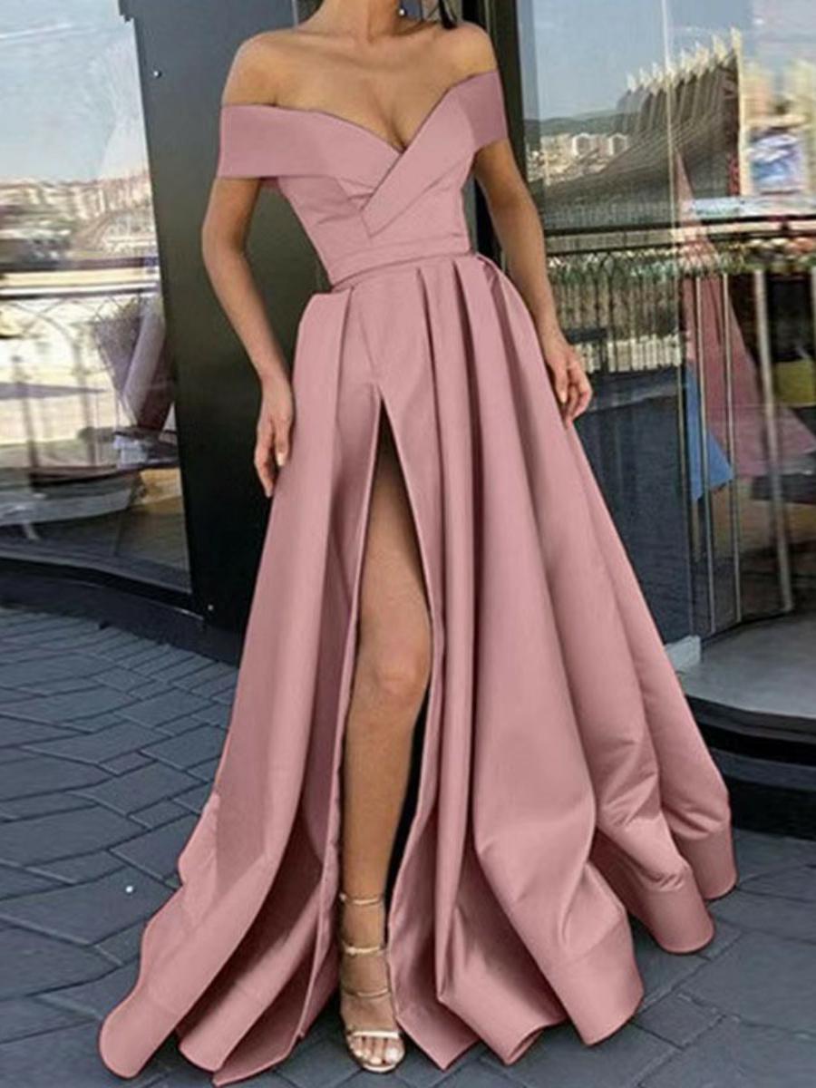 Vestido Formal F Multicolorido com Decote em V Profundo, Cintura Alta, Sem Mangas, Estilo Princesa, Verão 2023, Fibra ...