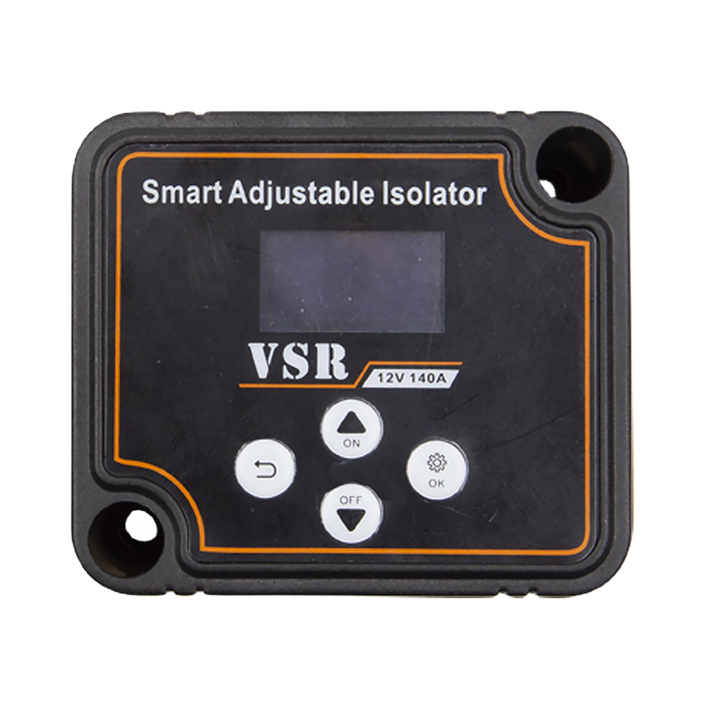 Aislador inteligente de batería Dual de 12V y 140A, pantalla LCD, relé de coche VSR, configuración de voltaje, relé sensible de voltaje Digital para Camper, coche, RV