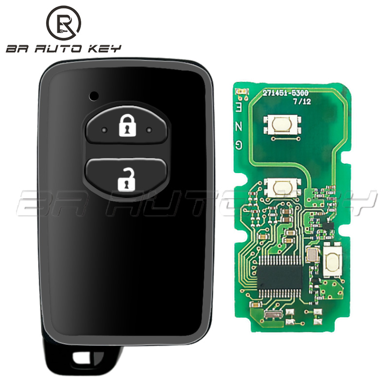 271451-5300 Oryginalny 2-przyciskowy pilot zdalnego sterowania bezkluczykowego do Toyota Prius Aqua IQ Vitz Corolla 2012-2019 314Mhz z chipem 4D