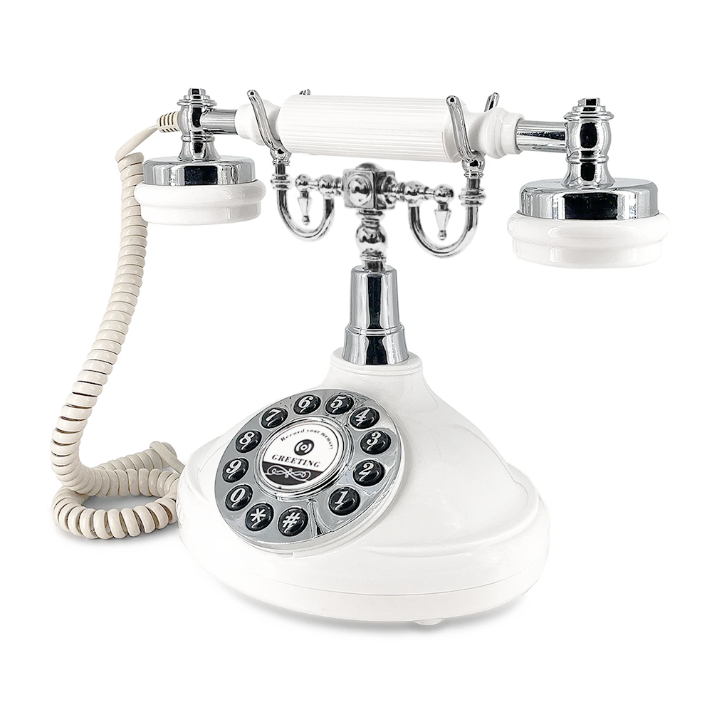 Sprachgesteuertes Gästebuch-Telefon für Hochzeiten, klassisches Retro-Design, Aufnahme-Gästebuch für Hochzeiten, Geburtstagsfeiern und andere besondere Anlässe