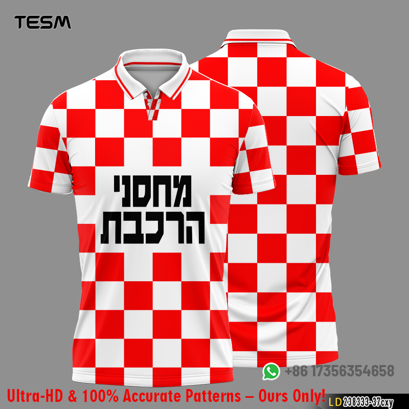Camiseta Polo Retro TESM, Jersey de Fútbol Familiar a Juego, Camisa Deportiva Casual para Hombre, Camiseta Transpirable de Manga Corta para Fanáticos
