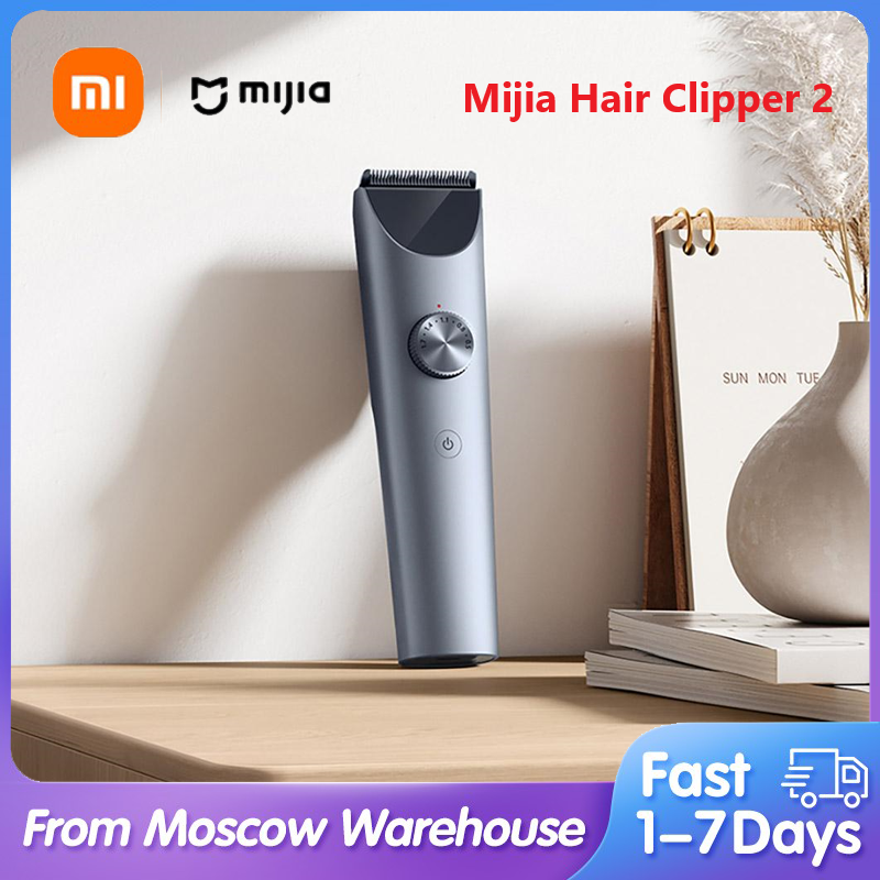 Машинка для стрижки волос Xiaomi 2, мужской триммер для стрижки бороды, IPX7, водонепроницаемая беспроводная машинка для стрижки волос Mijia Clipper 2