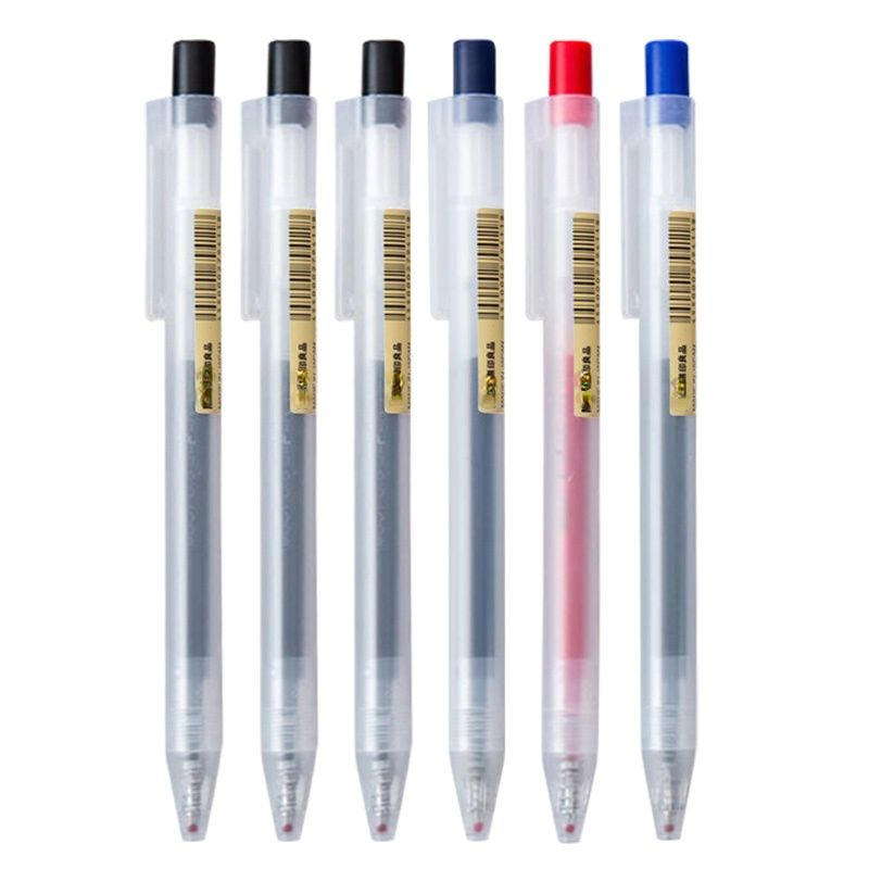 5/3 unids/set 0,5mm MUJIs bolígrafo de Gel Kawaii tinta negra/roja/azul bolígrafo de Color japonés Oficina escuela lindo bolígrafo recargas papelería