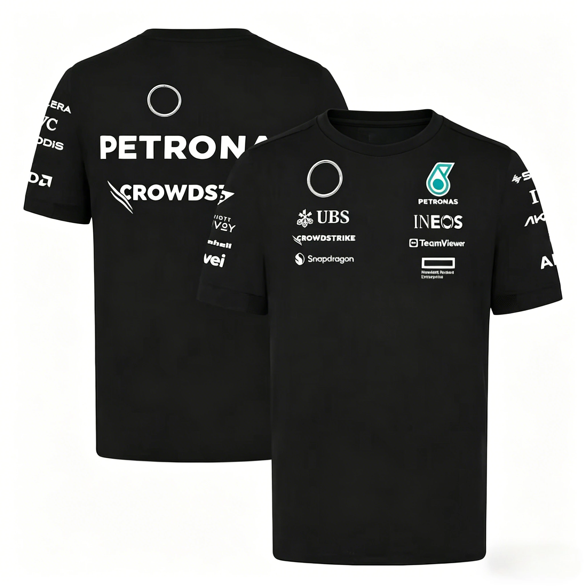 T-shirt Stile Racing 2026, Girocollo a Maniche Corte, Top Casual Traspirante in Poliestere per Uso Quotidiano, per Appassionati di Sport Motoristici Uomo