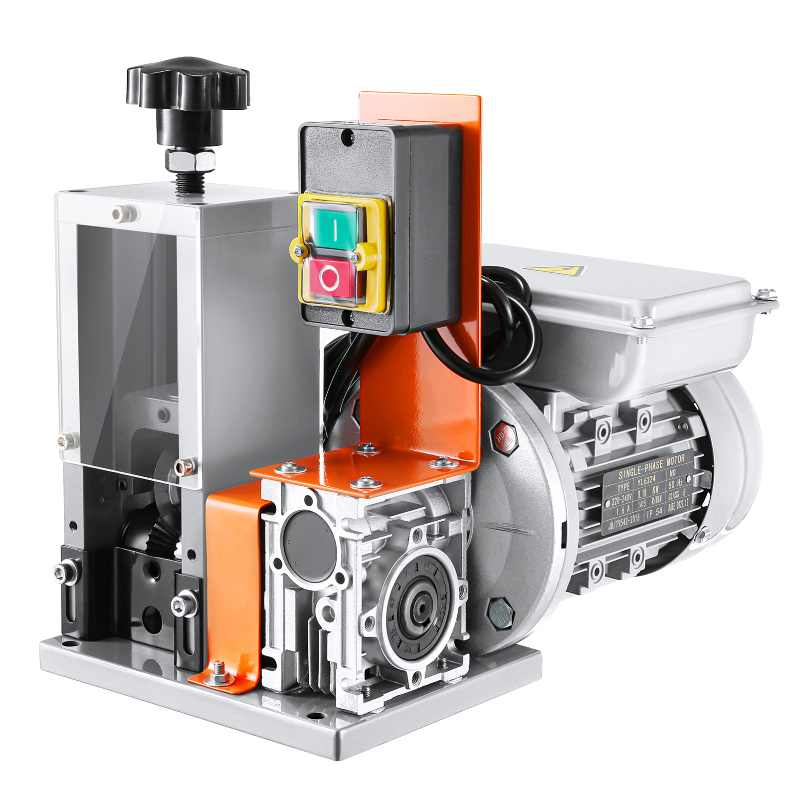 เครื่องลอกสายไฟฟ้า SucceBuy ขนาด 1.5-25 มม. กำลังไฟ 180 วัตต์ ความเร็ว 60 ฟุต/นาที 3 ช่องป้อน สำหรับลอกสายไฟและรีไซเคิลเศษทองแดง