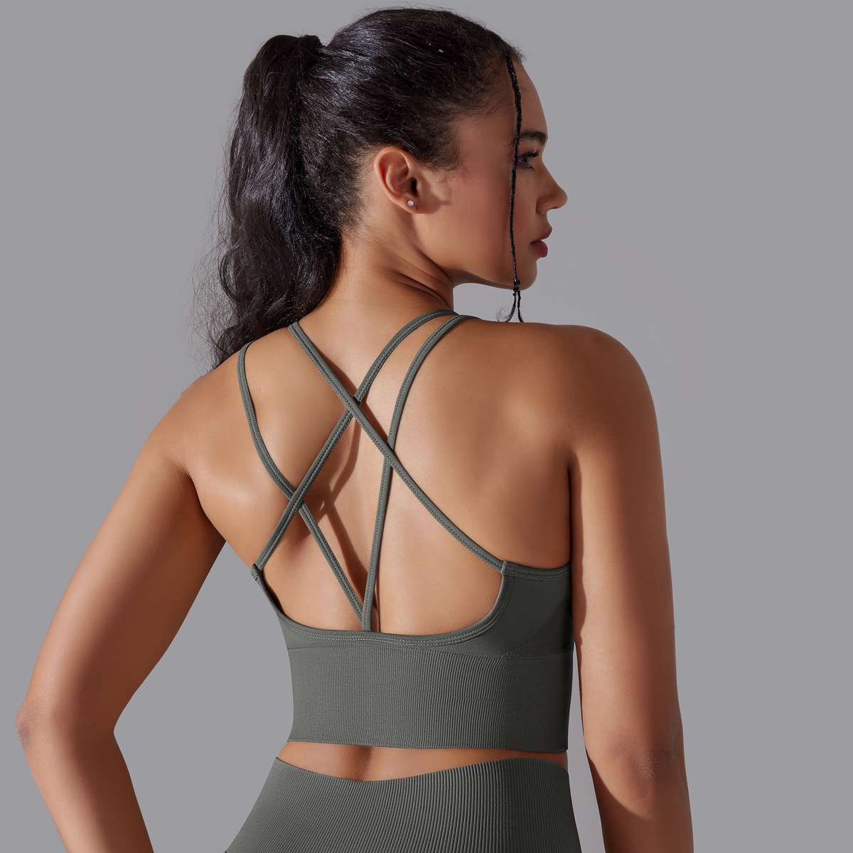 Sexy bela volta sutiã esportivo respirável sutiã de treino push up ginásio superior feminino fitness yoga sutiã de secagem rápida correndo yoga roupas