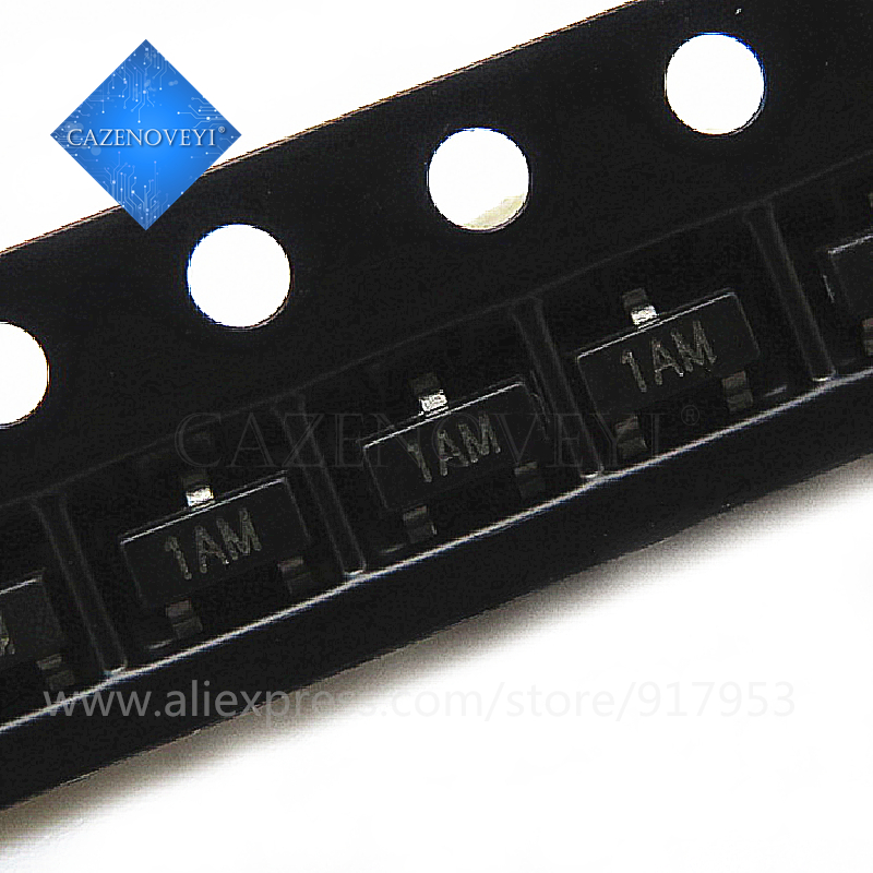 100 unids/lote MMBT3904LT1G 1AM MMBT3904 2N3904 3904 SOT23-3 en Stock