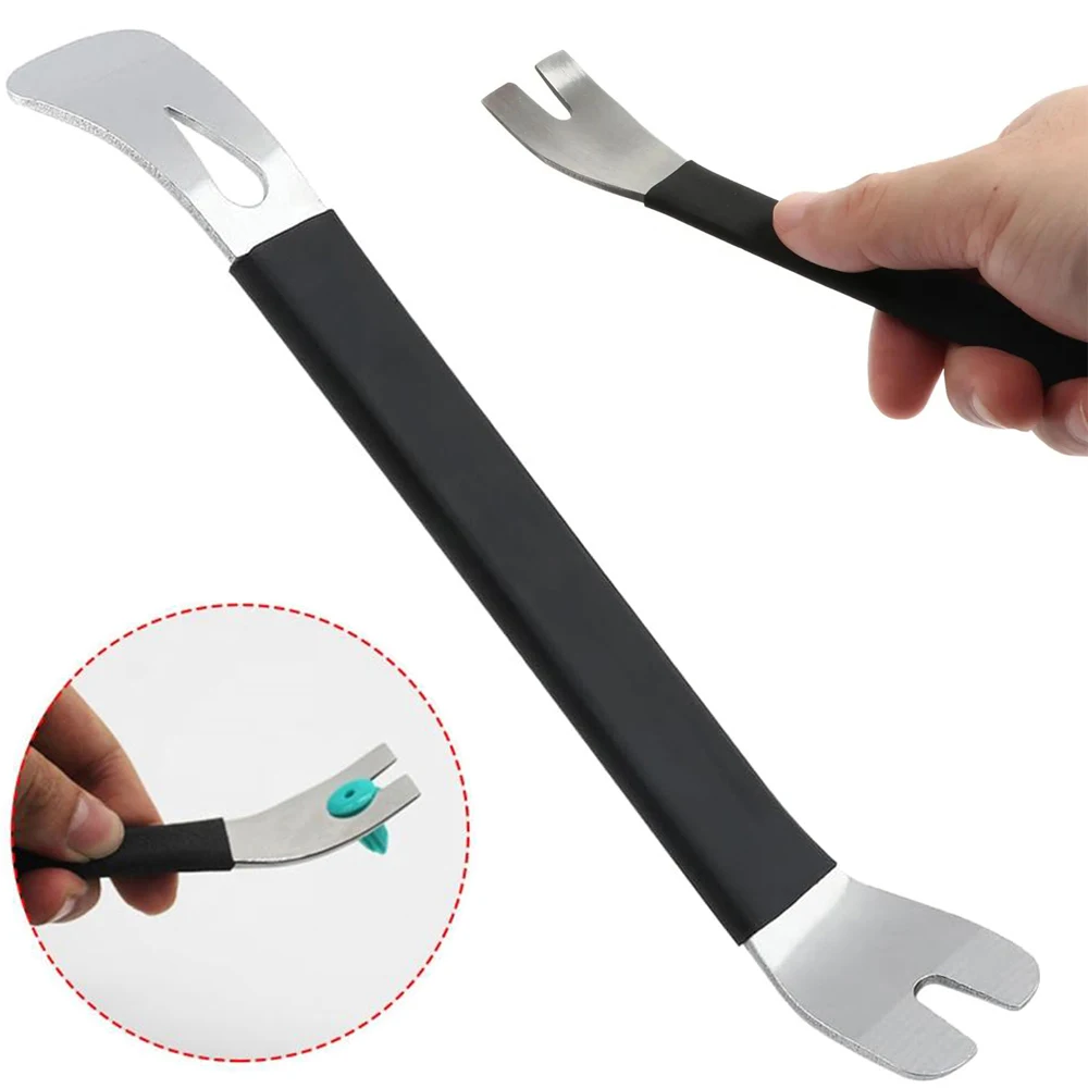 Herramienta de instalación de extracción de placa de palanca embellecedora de Panel de Clip Interior de coche de acero inoxidable de 2mm/3mm de espesor para nuevos accesorios de coche